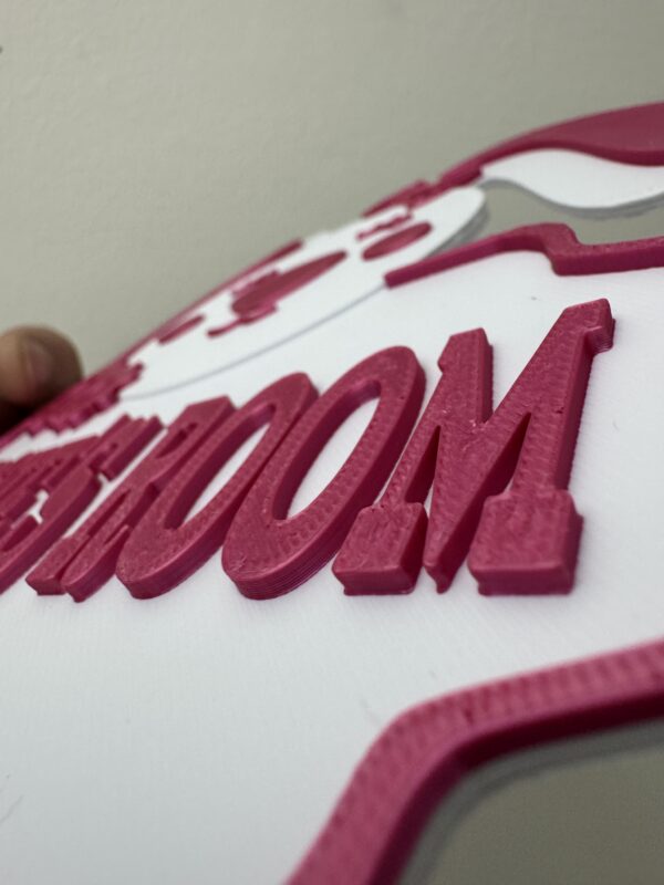 Personalised 3D Bunny Girl Kids Door Sign, Custom Name Room Décor - Image 11