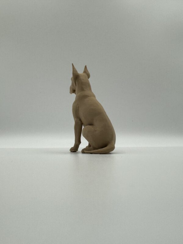 Great Dane 3D Figurine – Minimalist Solid Colour Dog Model - Image 6