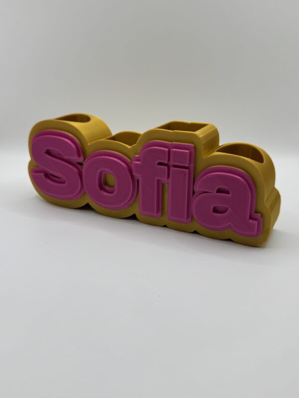 Personalised 3D Pen & Makeup Brush Holder - Image 4
