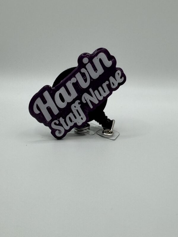 Personalised 3D Name & Title Badge Reel – Custom ID Holder for Healthcare and Staff - Image 5