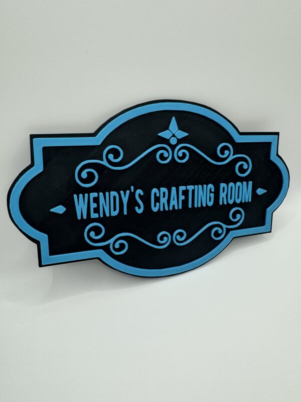 3D Custom Craft Room Door Sign, Dual-Colour Personalised Plaque - Image 11
