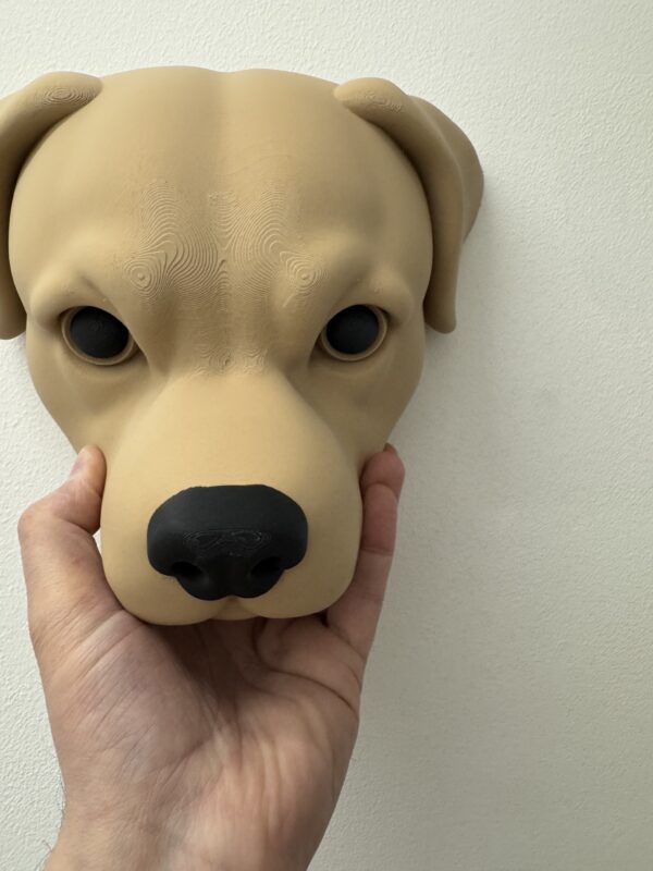 3D Dog Head Wall Art – Rottweiler Inspired Statement Decor - Image 2