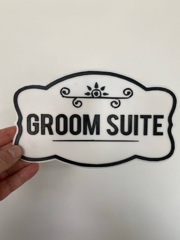 Personalised Bride or Groom 3D Door Sign - Image 7