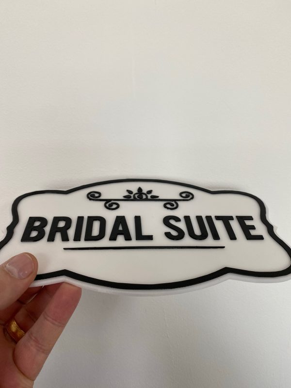 Personalised Bride or Groom 3D Door Sign - Image 4