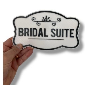 Personalised Bride or Groom 3D Door Sign