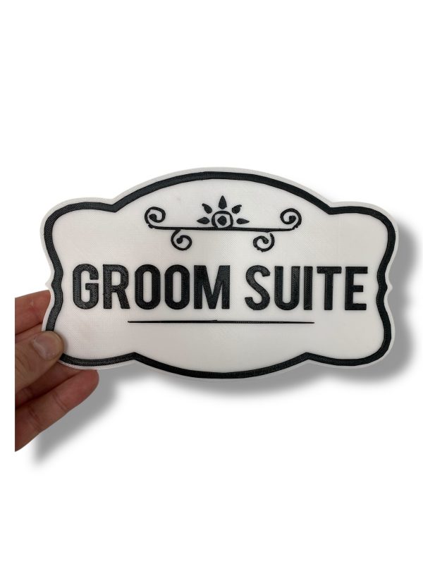 Personalised Bride or Groom 3D Door Sign - Image 2