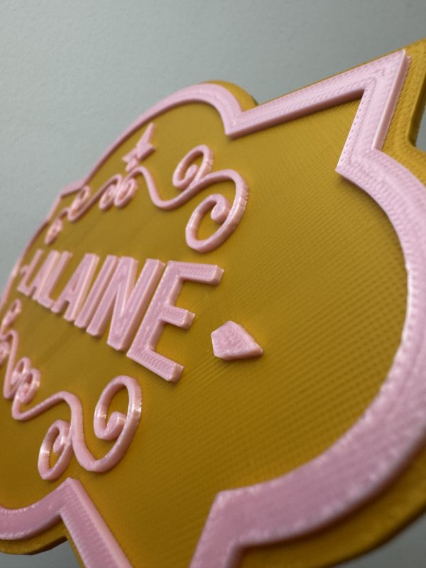 Personalised 3D Dual Colour Custom Kids Bedroom Door Sign - Image 9
