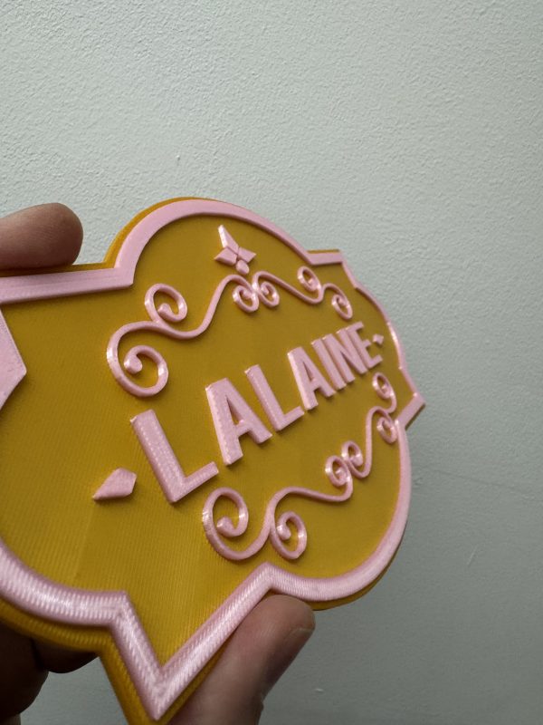 Personalised 3D Dual Colour Custom Kids Bedroom Door Sign - Image 10