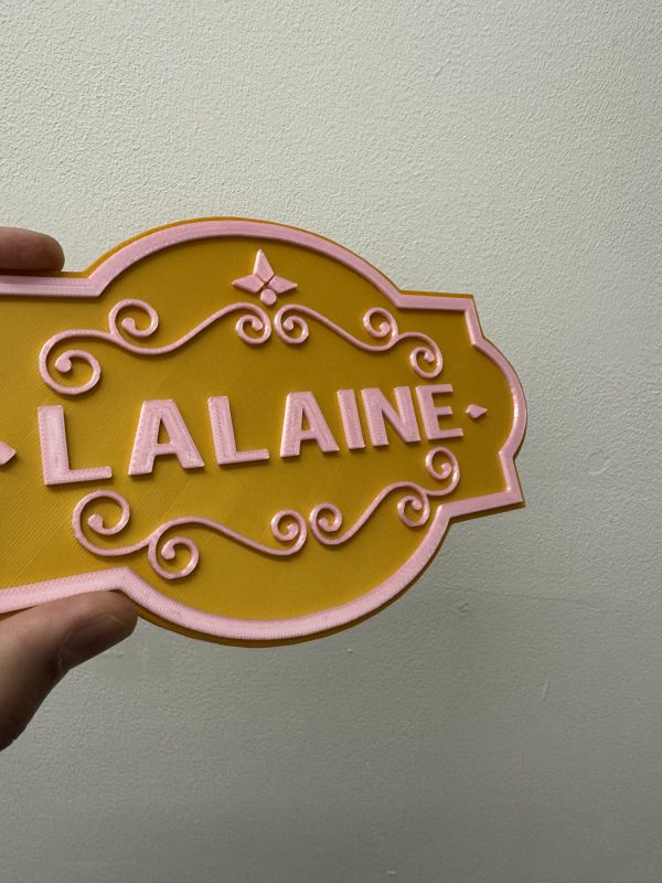 Personalised 3D Dual Colour Custom Kids Bedroom Door Sign - Image 12