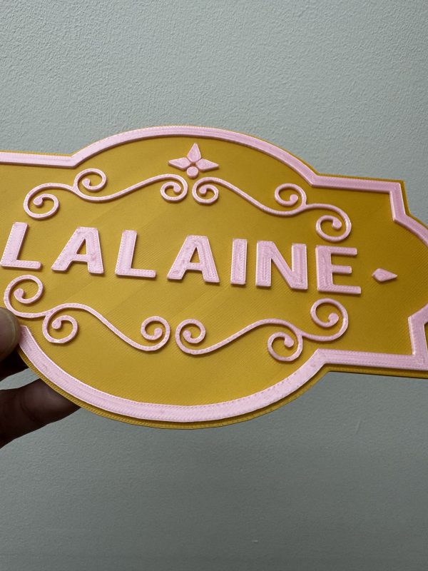 Personalised 3D Dual Colour Custom Kids Bedroom Door Sign - Image 11