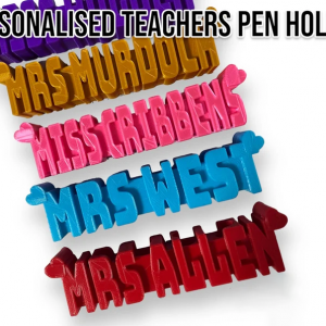 Personalised 3D Pencil Holder