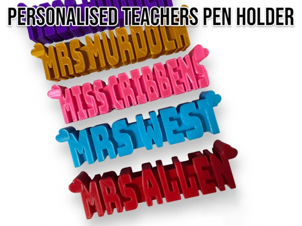 Personalised 3D Pencil Holder