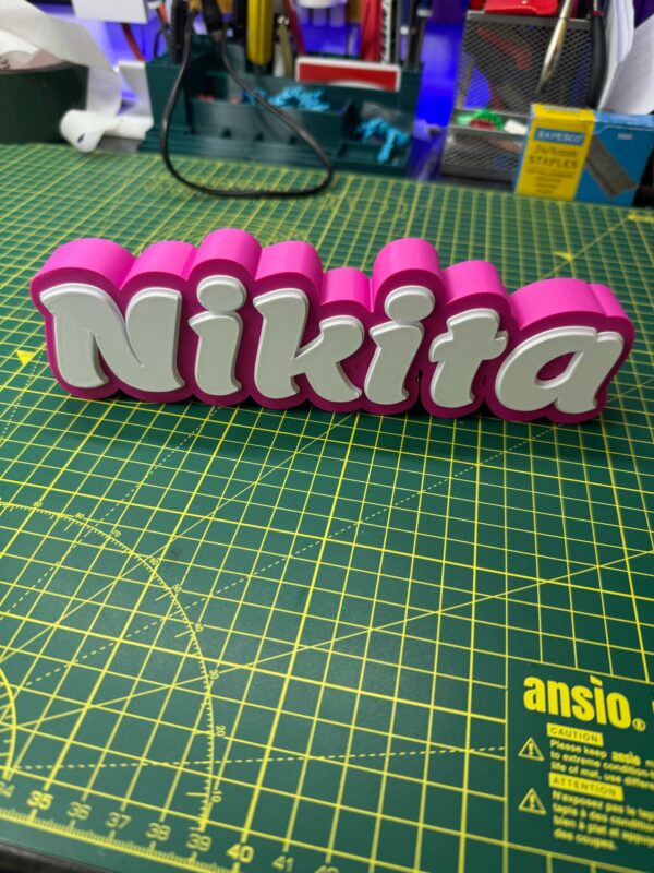 Custom Large 3D Desk Name Sign - Image 11