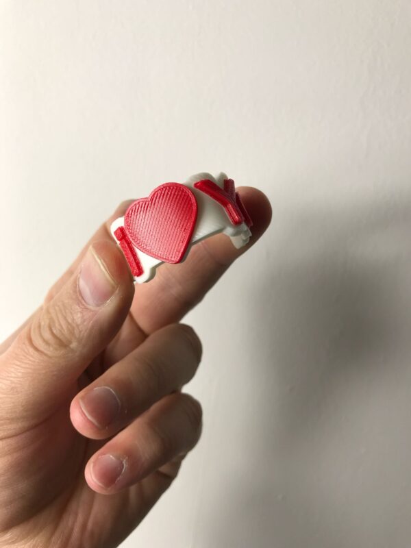 Dual Colour 3D “I ❤️ You” Keyring – Soft & Flexible Gift - Image 5