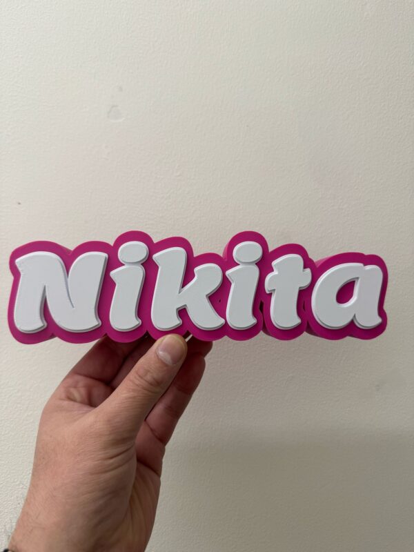 Custom Large 3D Desk Name Sign - Image 4