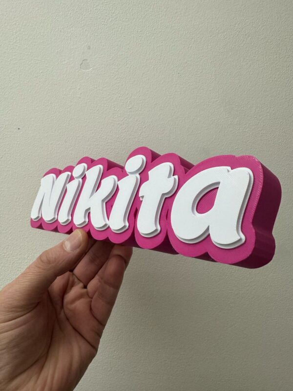 Custom Large 3D Desk Name Sign - Image 5