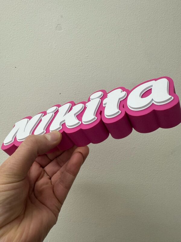 Custom Large 3D Desk Name Sign - Image 8
