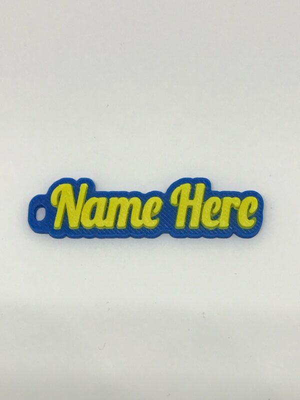 Personalised Dual Colour Rubber Keyring - Image 11