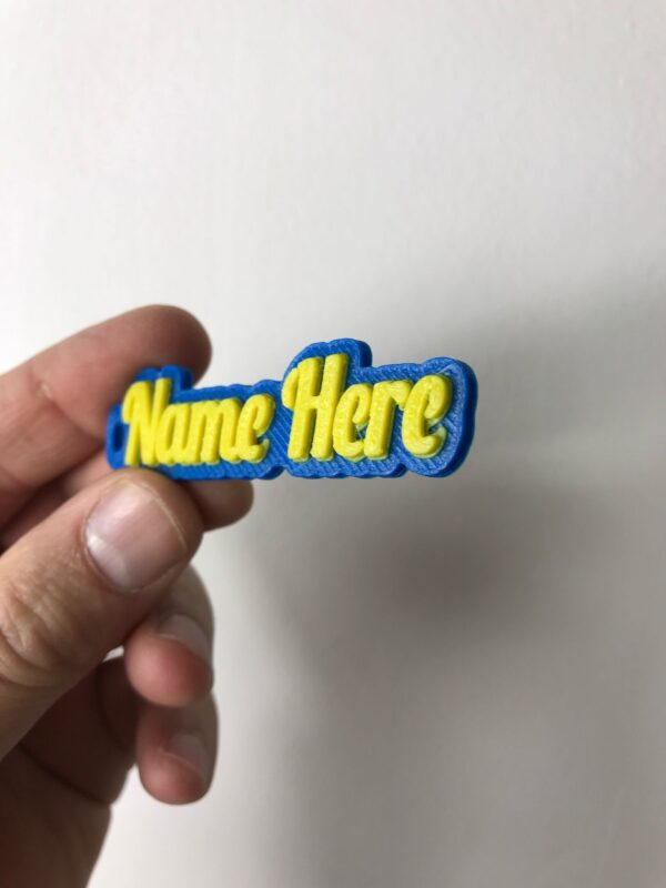 Personalised Dual Colour Rubber Keyring - Image 12