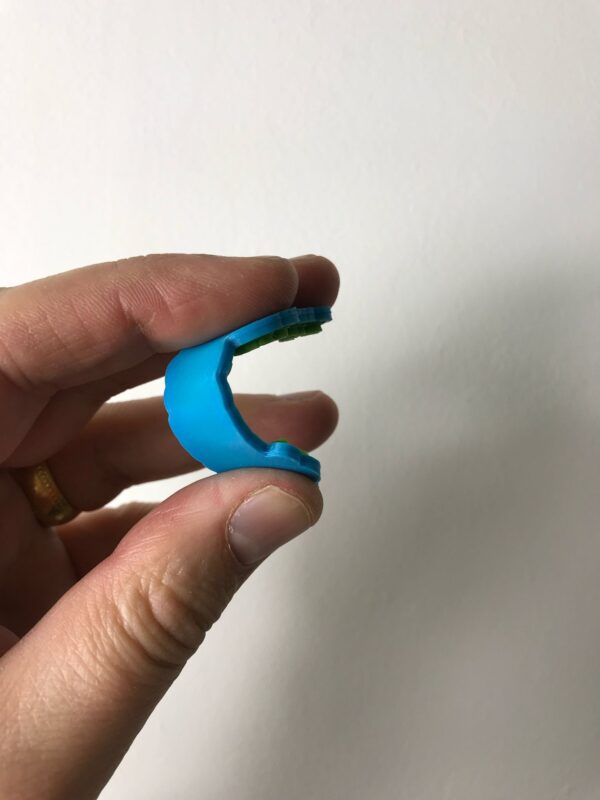 Personalised Dual Colour Rubber Keyring - Image 14