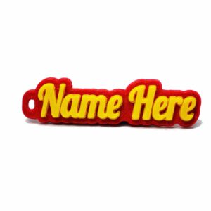 Custom Dual Colour Rubber Keyring – Personalised Text Personalised 2-Tone Rubber Keyring – Soft & Durable 3D Printed Dual Colour Rubber Keychain – Custom Design