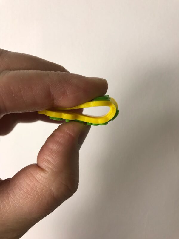 Personalised Dual Colour Rubber Keyring - Image 23