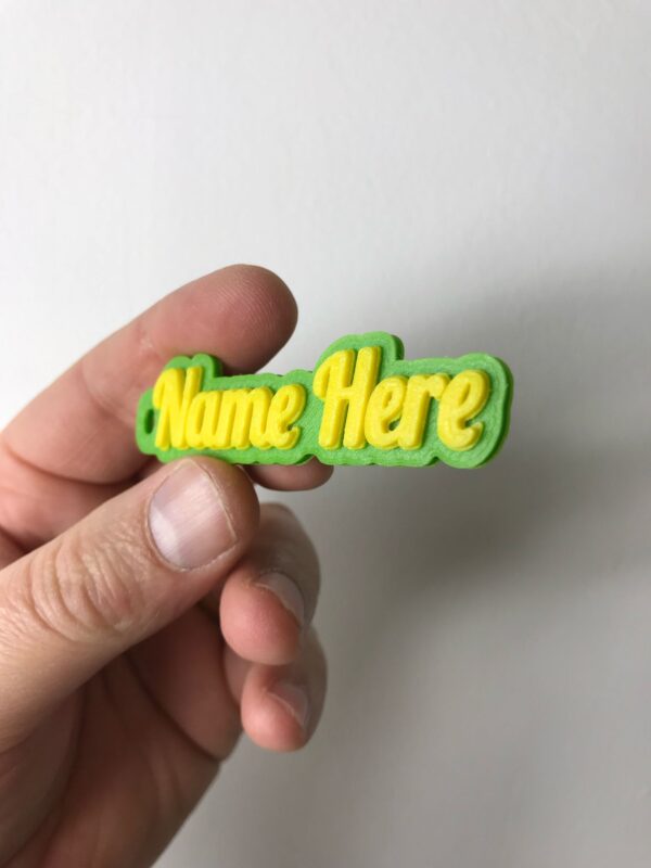 Personalised Dual Colour Rubber Keyring - Image 19