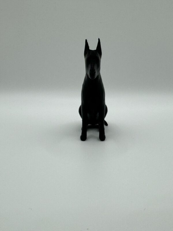 Doberman 3D Figurine – Sleek, Single-Colour Dog Sculpture - Image 2