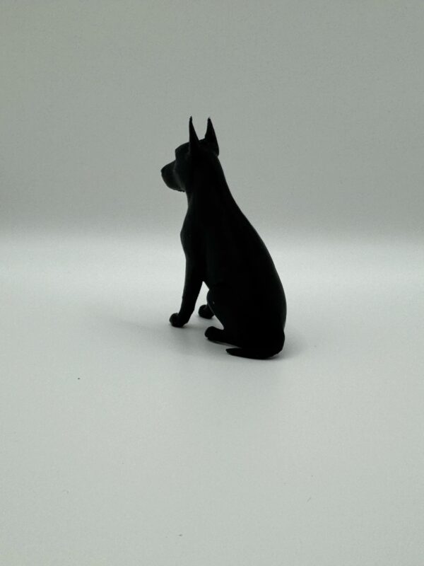 Doberman 3D Figurine – Sleek, Single-Colour Dog Sculpture - Image 5