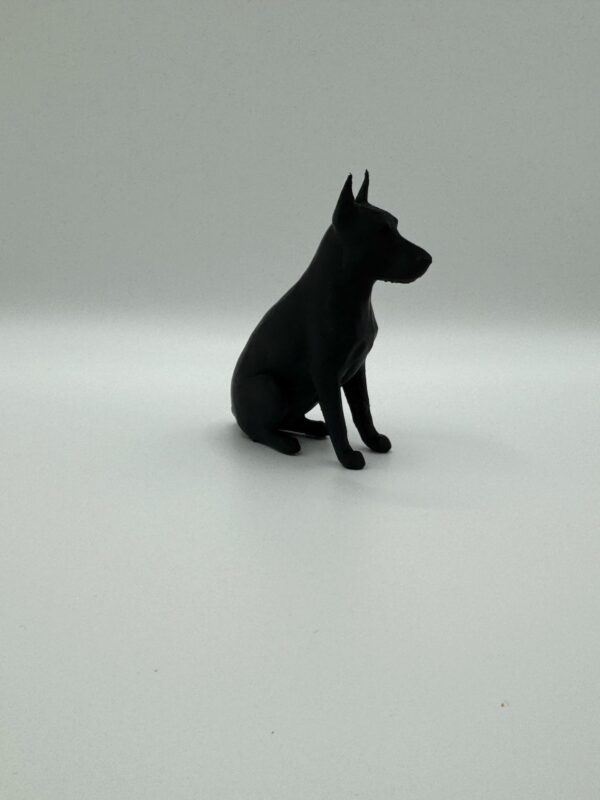 Doberman 3D Figurine – Sleek, Single-Colour Dog Sculpture - Image 8