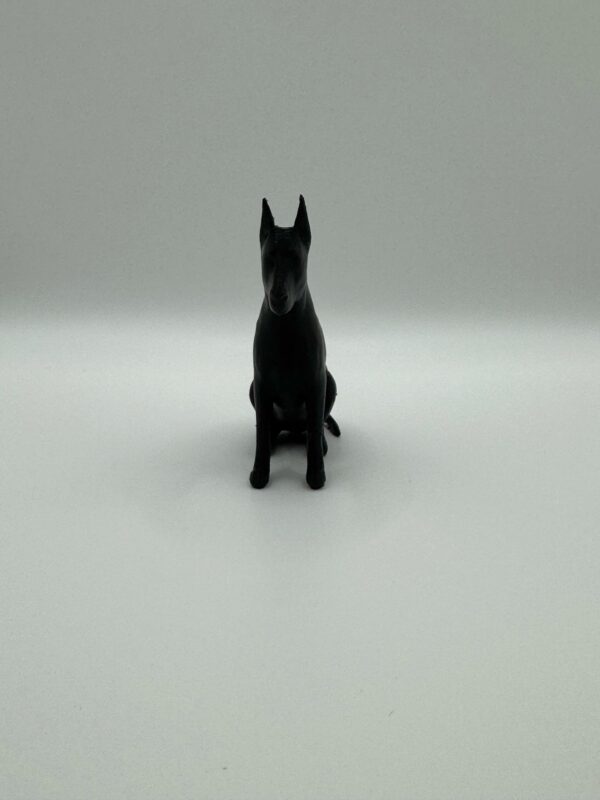 Doberman 3D Figurine – Sleek, Single-Colour Dog Sculpture - Image 9