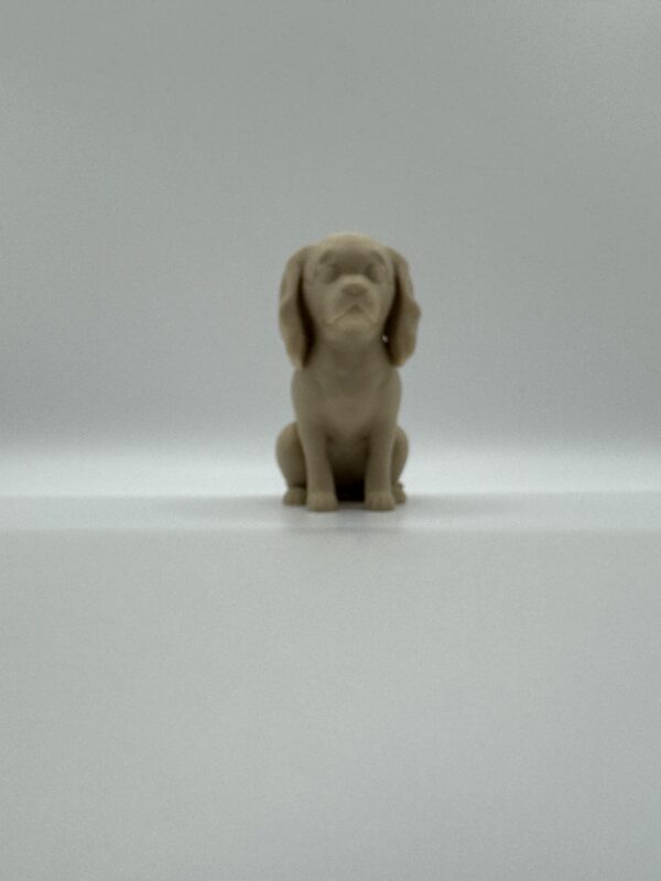 King Charles Spaniel 3D Figurine – Elegant Solid Colour Dog Sculpture - Image 3