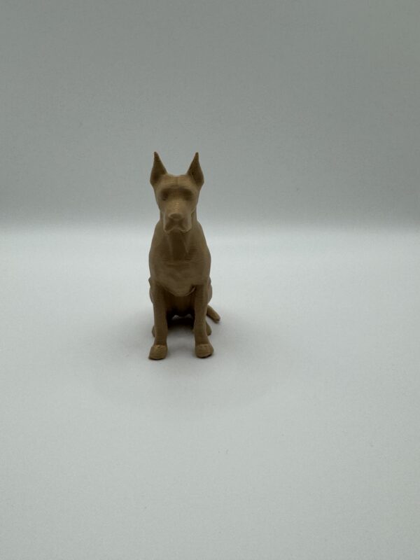 Great Dane 3D Figurine – Minimalist Solid Colour Dog Model - Image 3