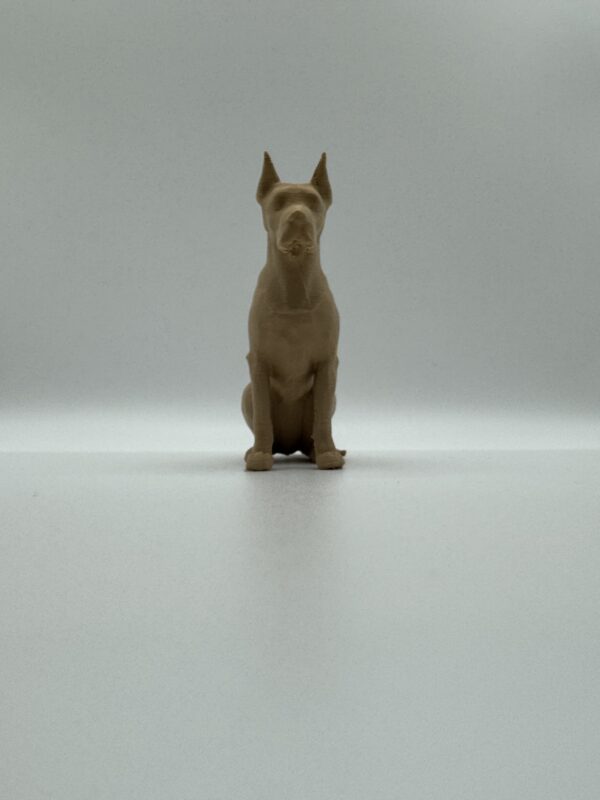 Great Dane 3D Figurine – Minimalist Solid Colour Dog Model - Image 2
