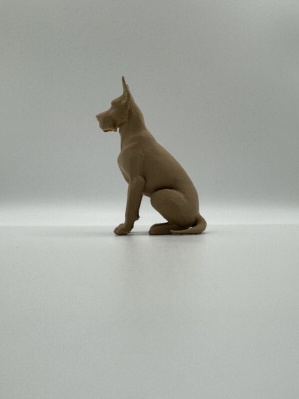 Great Dane 3D Figurine – Minimalist Solid Colour Dog Model - Image 5
