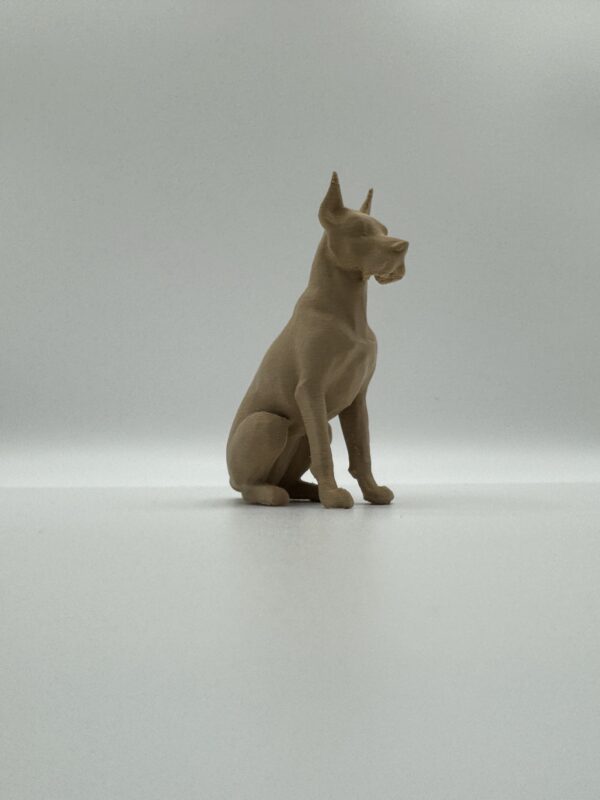 Great Dane 3D Figurine – Minimalist Solid Colour Dog Model - Image 9
