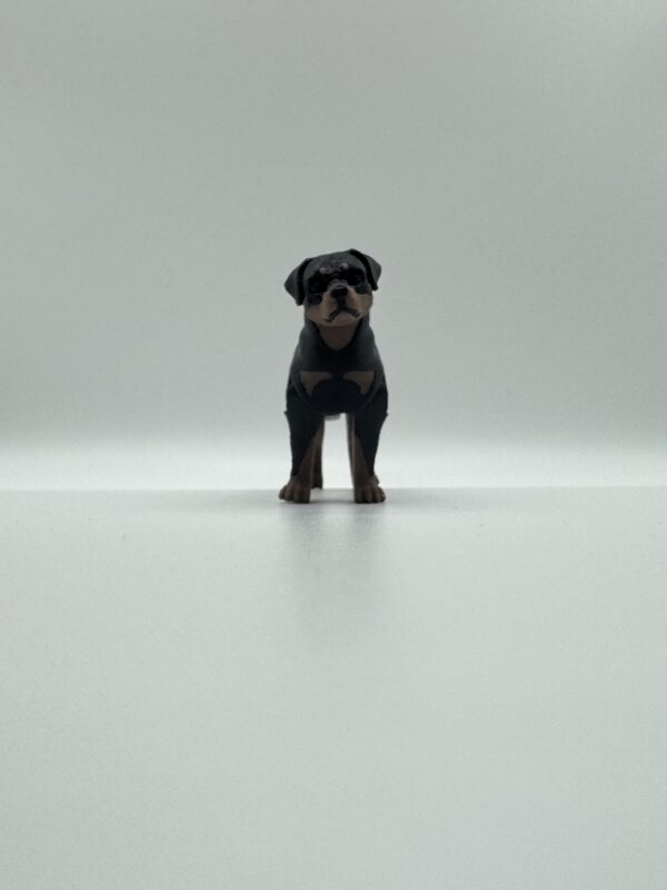 Rottweiler 3D Articulated Figurine – Powerful Solid Colour Dog Sculpture - Image 3