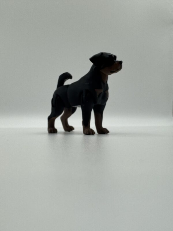Rottweiler 3D Articulated Figurine – Powerful Solid Colour Dog Sculpture - Image 7