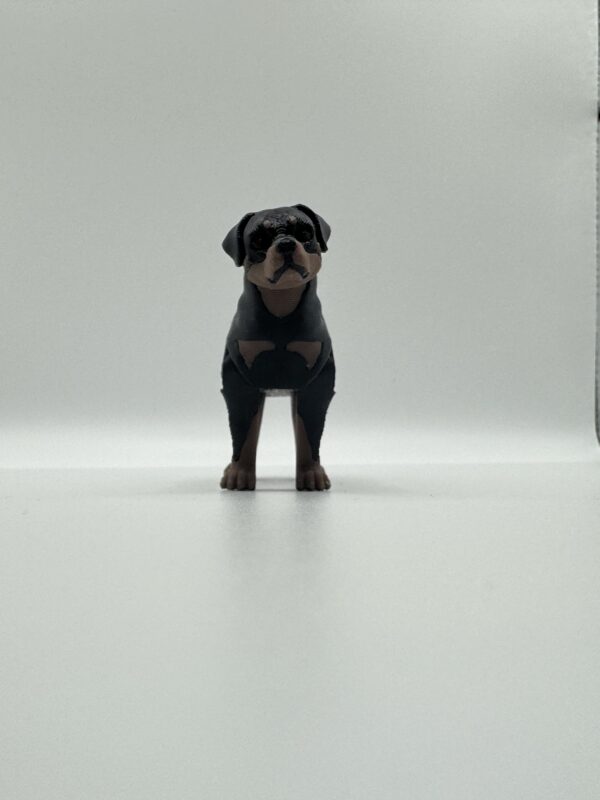 Rottweiler 3D Articulated Figurine – Powerful Solid Colour Dog Sculpture - Image 8