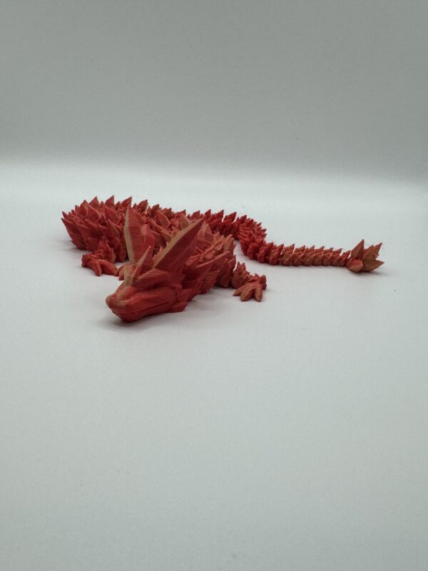 3D Orange & Red Crystal Dragon - Image 4