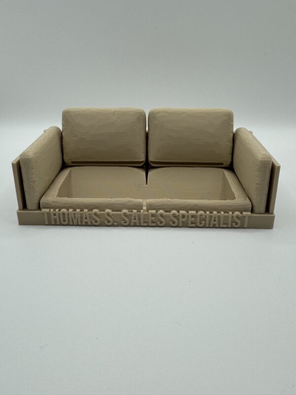 ?️ Personalised 3D Sofa Business Card Holder – Custom Desk Accessory - Image 2