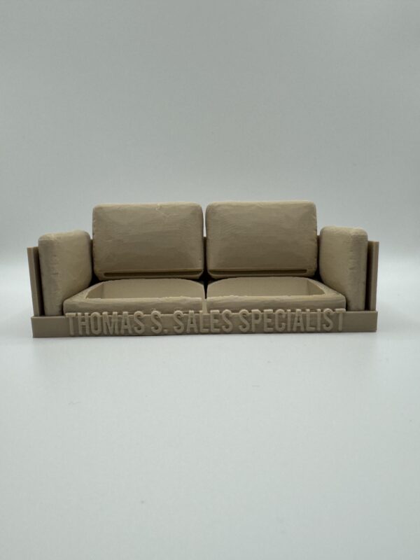 ?️ Personalised 3D Sofa Business Card Holder – Custom Desk Accessory - Image 3