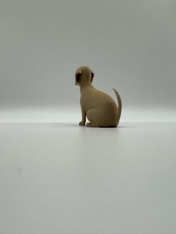 Dachshund 3D Figurine – Adorable Solid Colour Wiener Dog Sculpture - Image 5