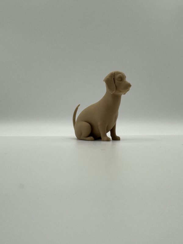Dachshund 3D Figurine – Adorable Solid Colour Wiener Dog Sculpture - Image 8