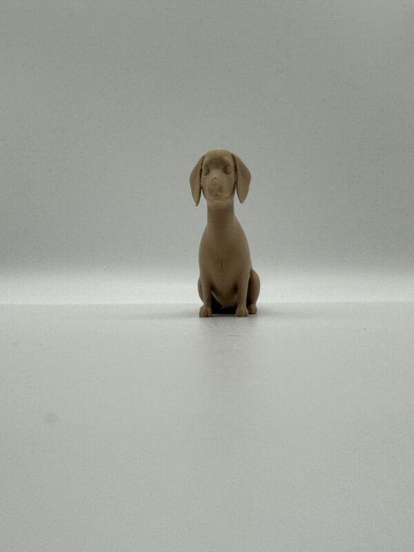 Dachshund 3D Figurine – Adorable Solid Colour Wiener Dog Sculpture - Image 9