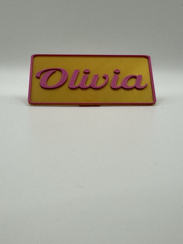 ? Personalised 3D Print Wedding Name Plaque – Custom Guest Place Name or Favour - Image 3