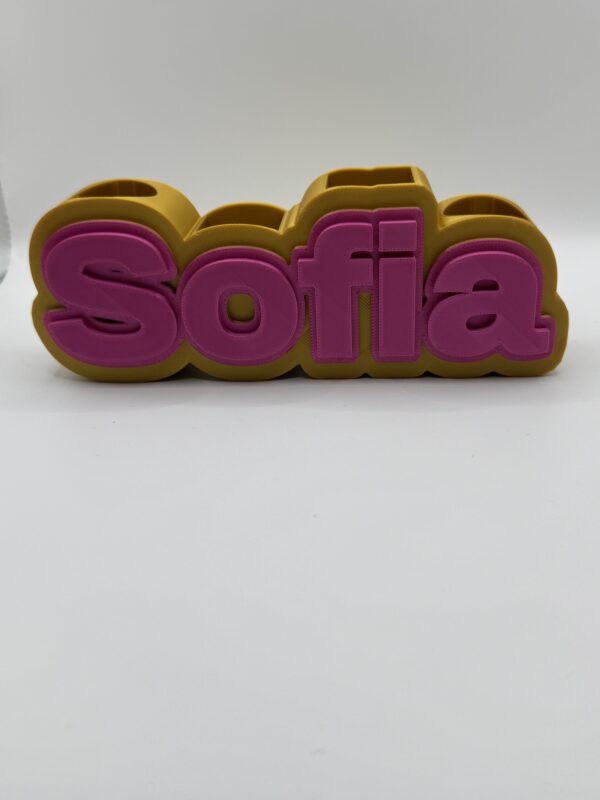 Personalised 3D Pen & Makeup Brush Holder - Image 2