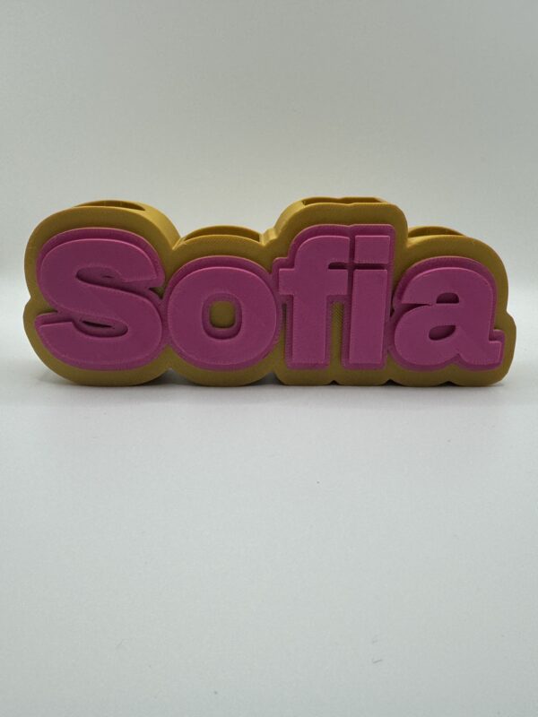 Personalised 3D Pen & Makeup Brush Holder - Image 3