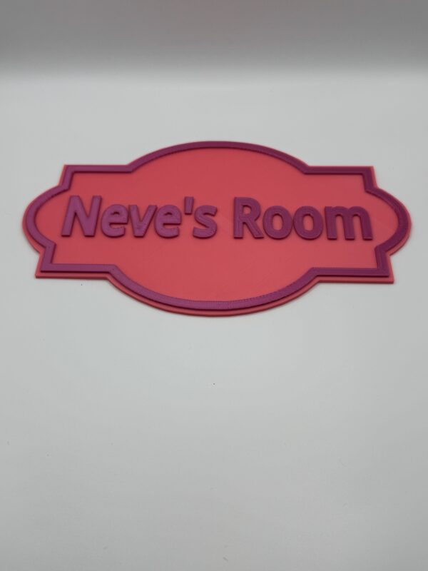 Personalised 3D Dual-Colour Name Sign for Kids, Custom Door Plaque or Wall Décor - Image 5