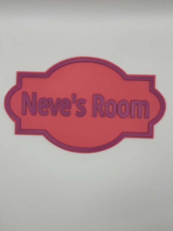 Personalised 3D Dual-Colour Name Sign for Kids, Custom Door Plaque or Wall Décor - Image 4